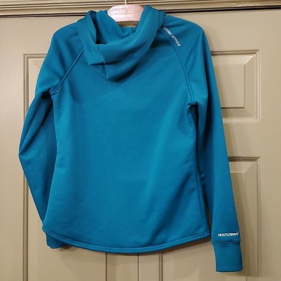 Women's Under Armour UA Storm teal hooded sweatshirt - Picture 2 of 8